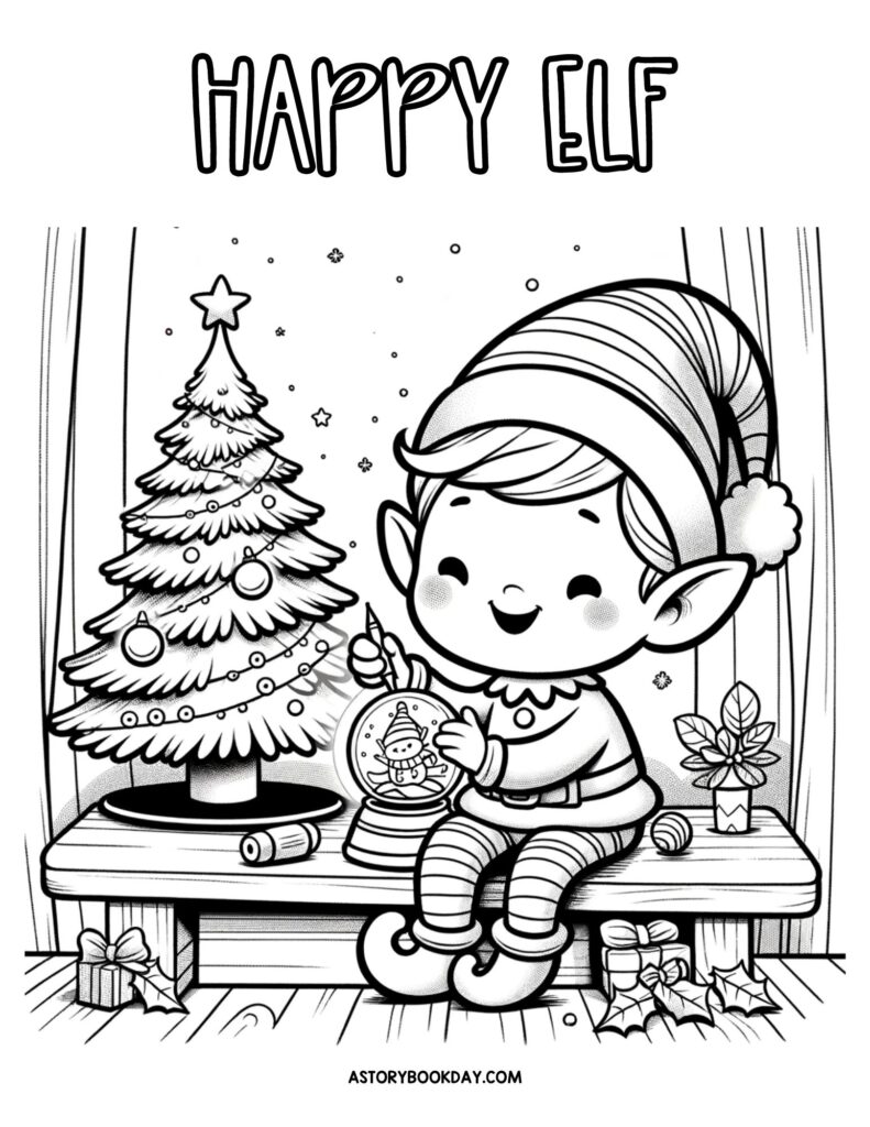 200+ Elf Coloring Pages: Magical and Whimsical Designs 54