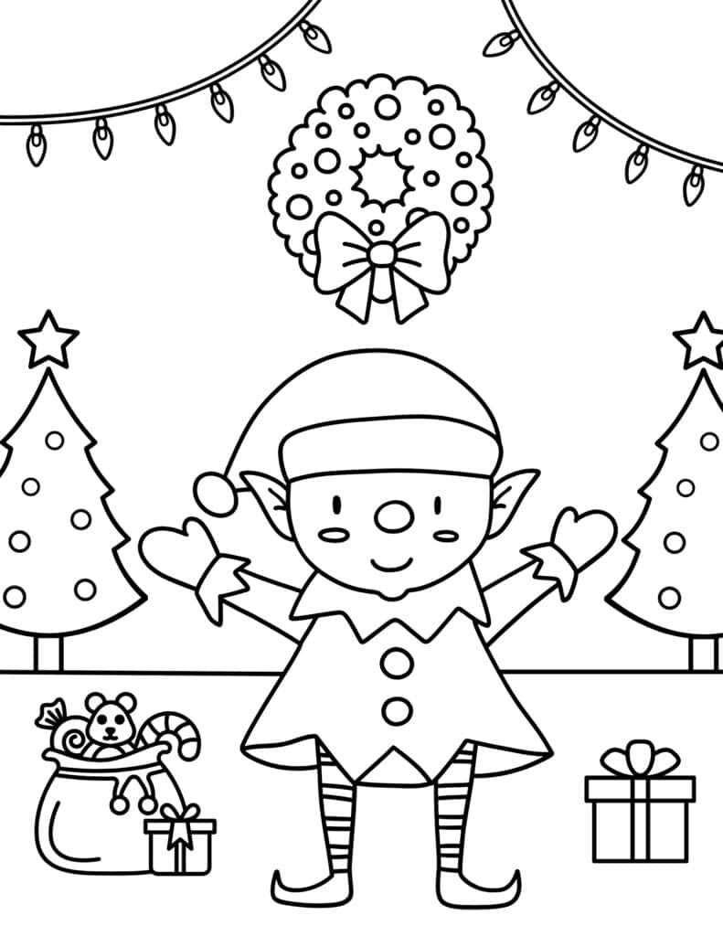 200+ Elf Coloring Pages: Magical and Whimsical Designs 55