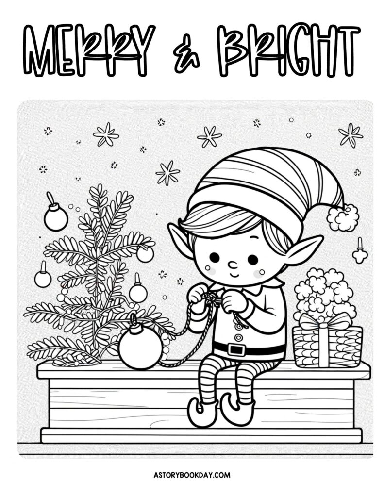 200+ Elf Coloring Pages: Magical and Whimsical Designs 58