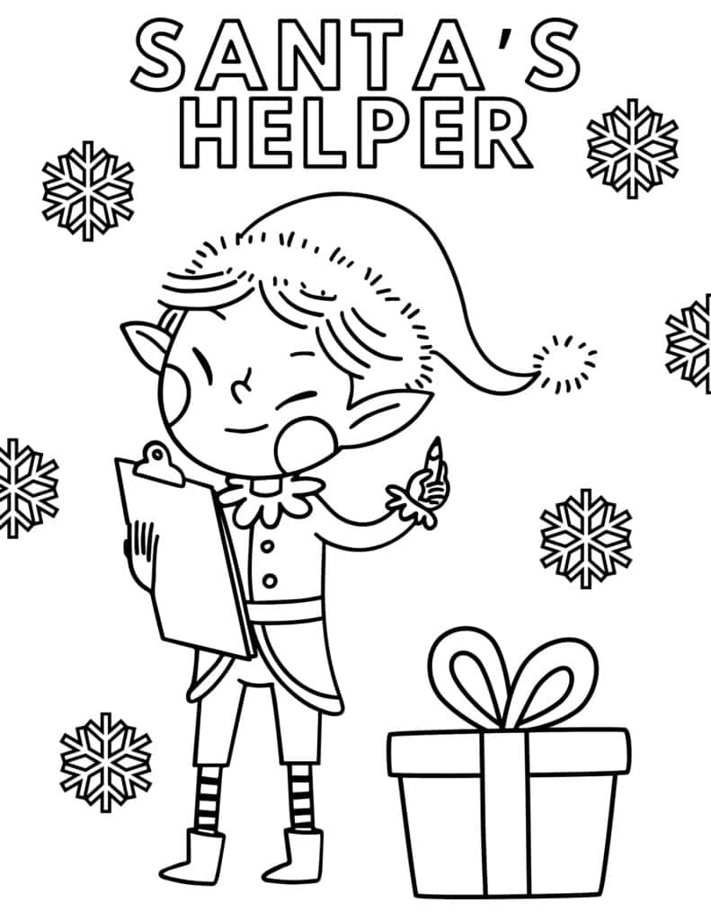 200+ Elf Coloring Pages: Magical and Whimsical Designs 59