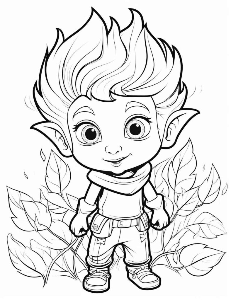 200+ Elf Coloring Pages: Magical and Whimsical Designs 70