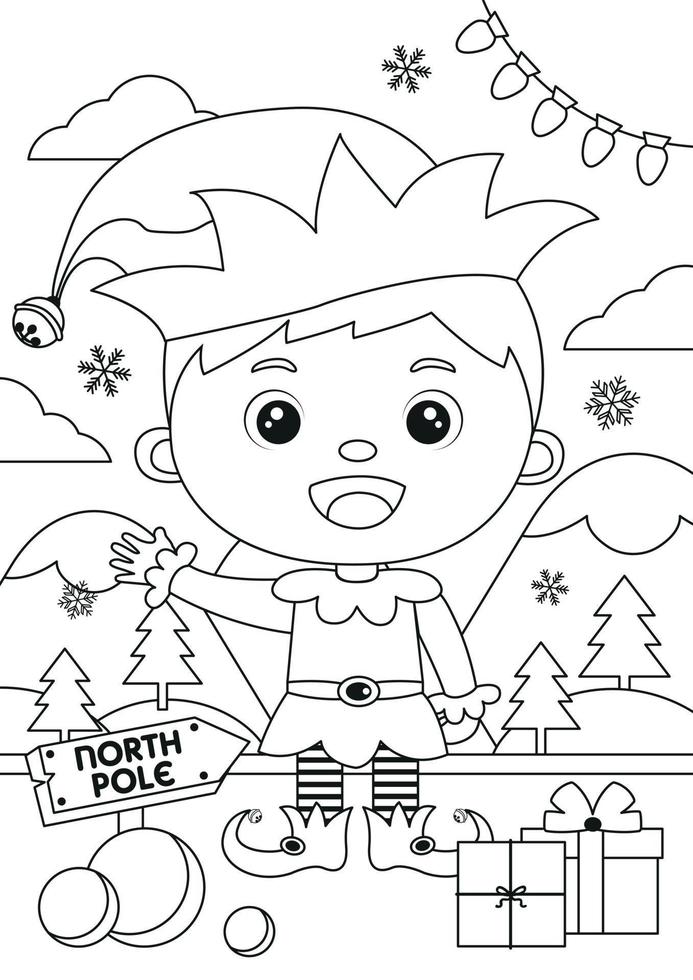 200+ Elf Coloring Pages: Magical and Whimsical Designs 93