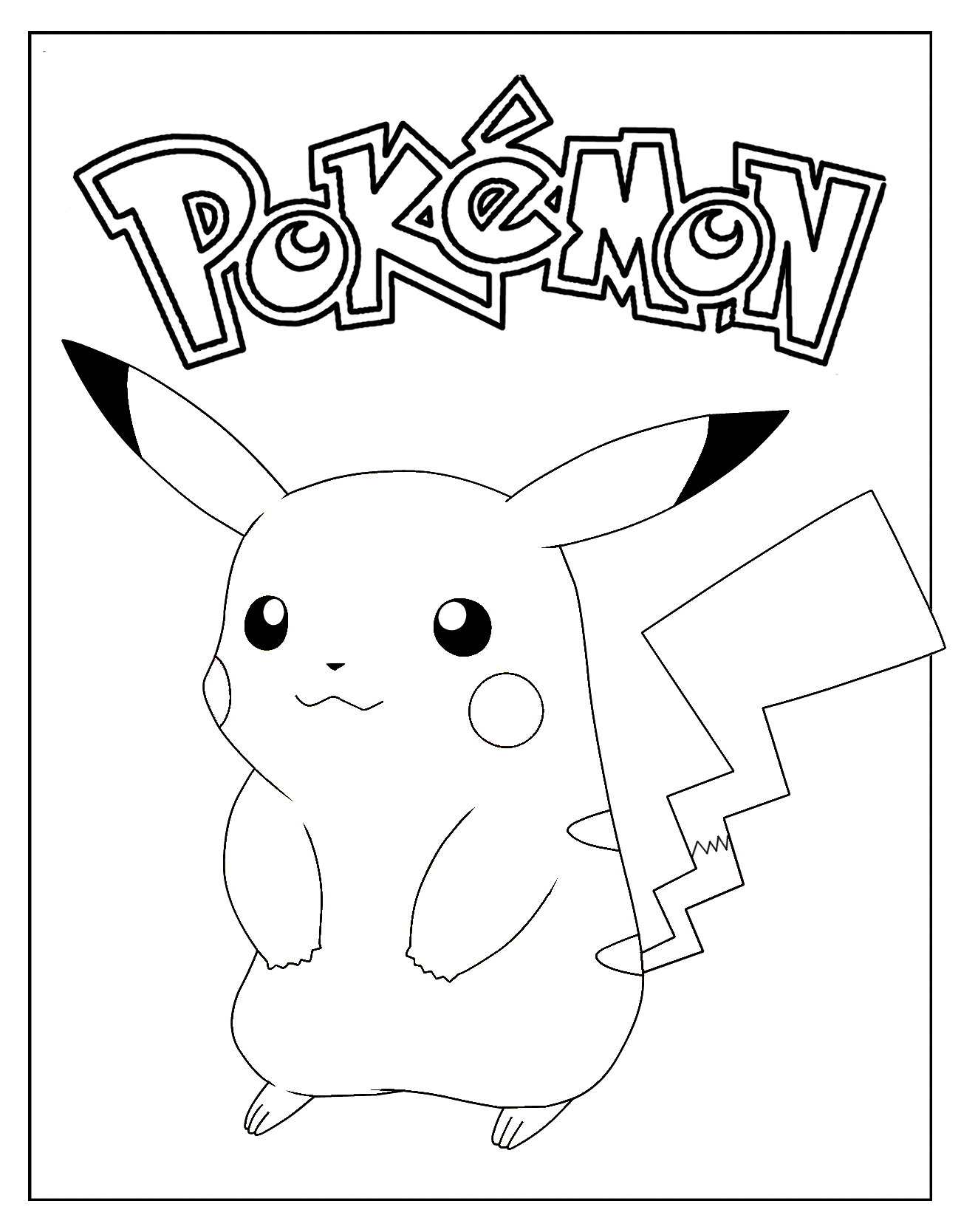 Pikachu Coloring Page Collection: 120 Printable Pages for Pokemon Fans 1