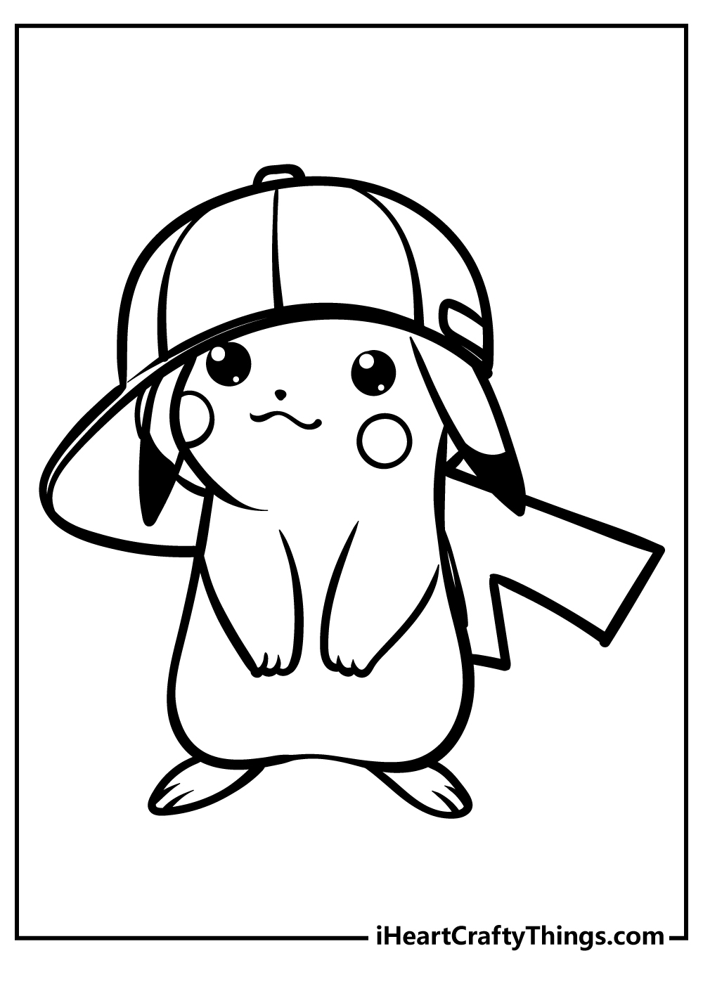 Pikachu Coloring Page Collection: 120 Printable Pages for Pokemon Fans 100