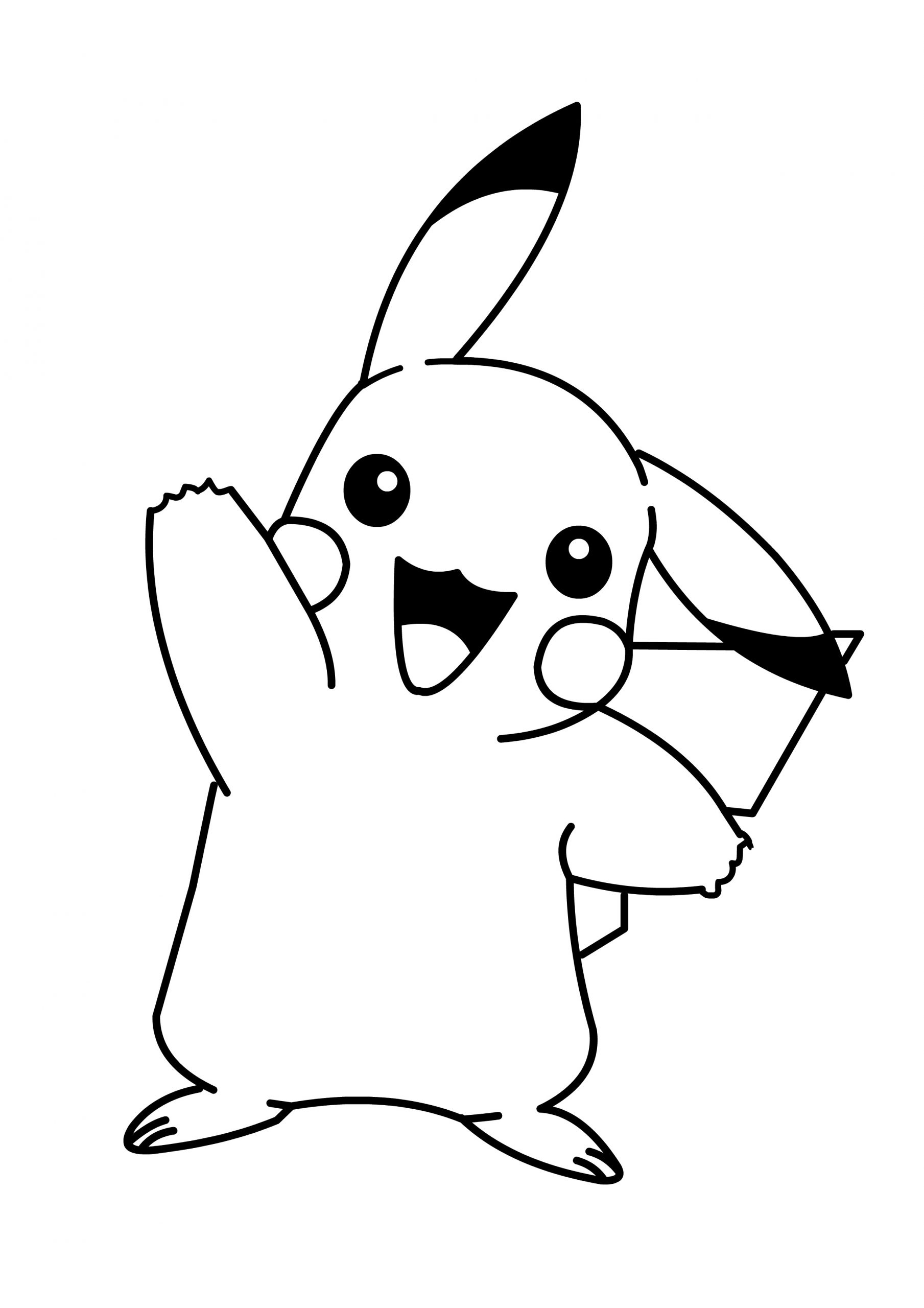 Pikachu Coloring Page Collection: 120 Printable Pages for Pokemon Fans 102