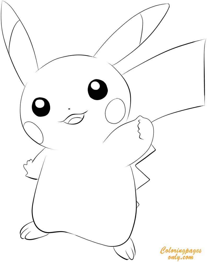 Pikachu Coloring Page Collection: 120 Printable Pages for Pokemon Fans 11