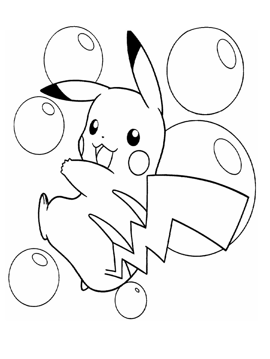 Pikachu Coloring Page Collection: 120 Printable Pages for Pokemon Fans 110