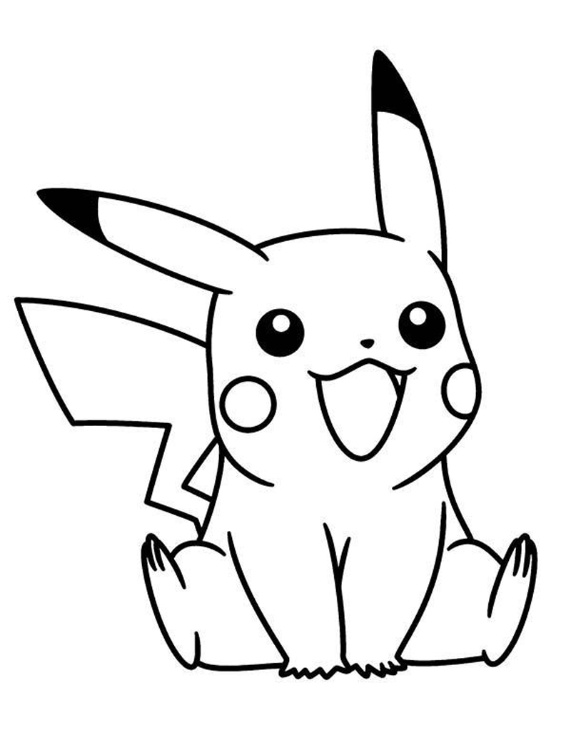 Pikachu Coloring Page Collection: 120 Printable Pages for Pokemon Fans 118