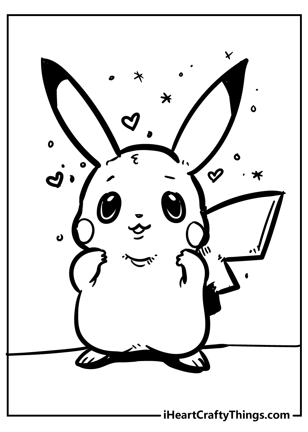 Pikachu Coloring Page Collection: 120 Printable Pages for Pokemon Fans 122