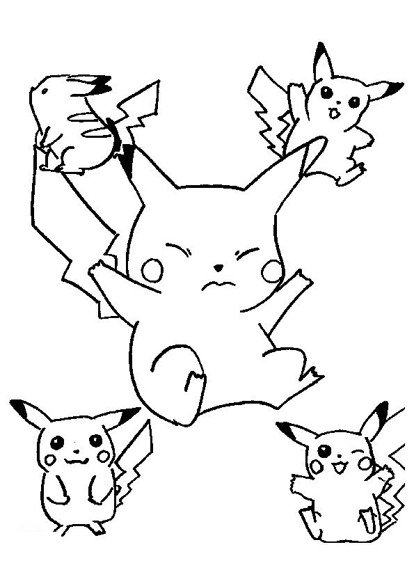 Pikachu Coloring Page Collection: 120 Printable Pages for Pokemon Fans 127