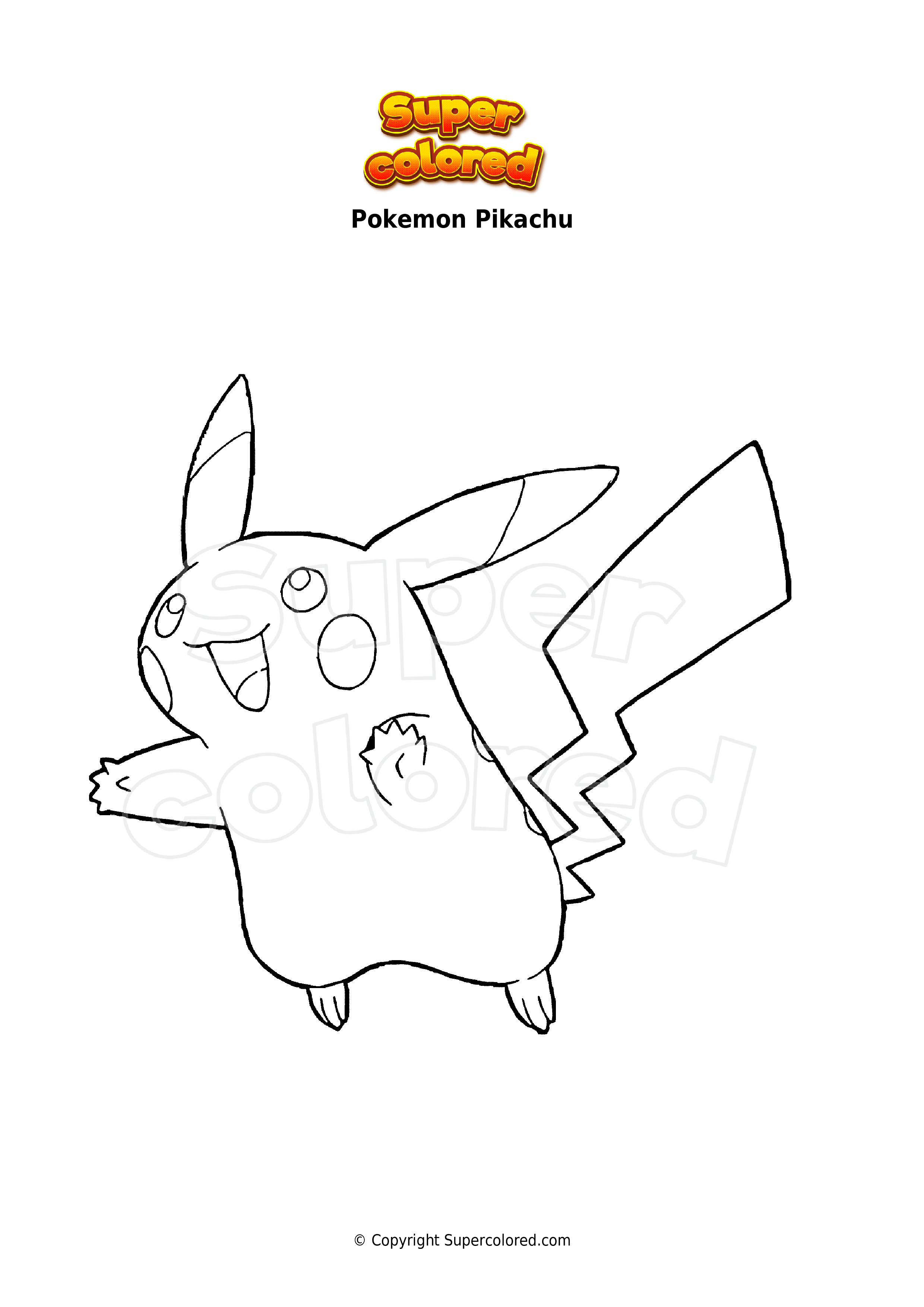 Pikachu Coloring Page Collection: 120 Printable Pages for Pokemon Fans 128