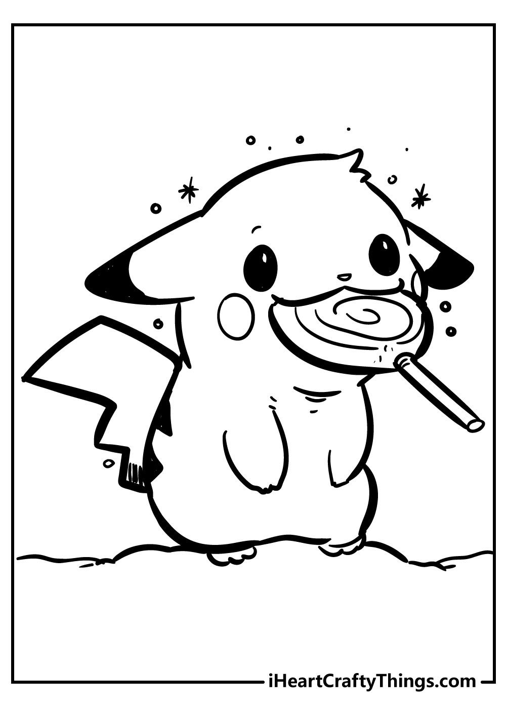 Pikachu Coloring Page Collection: 120 Printable Pages for Pokemon Fans 130