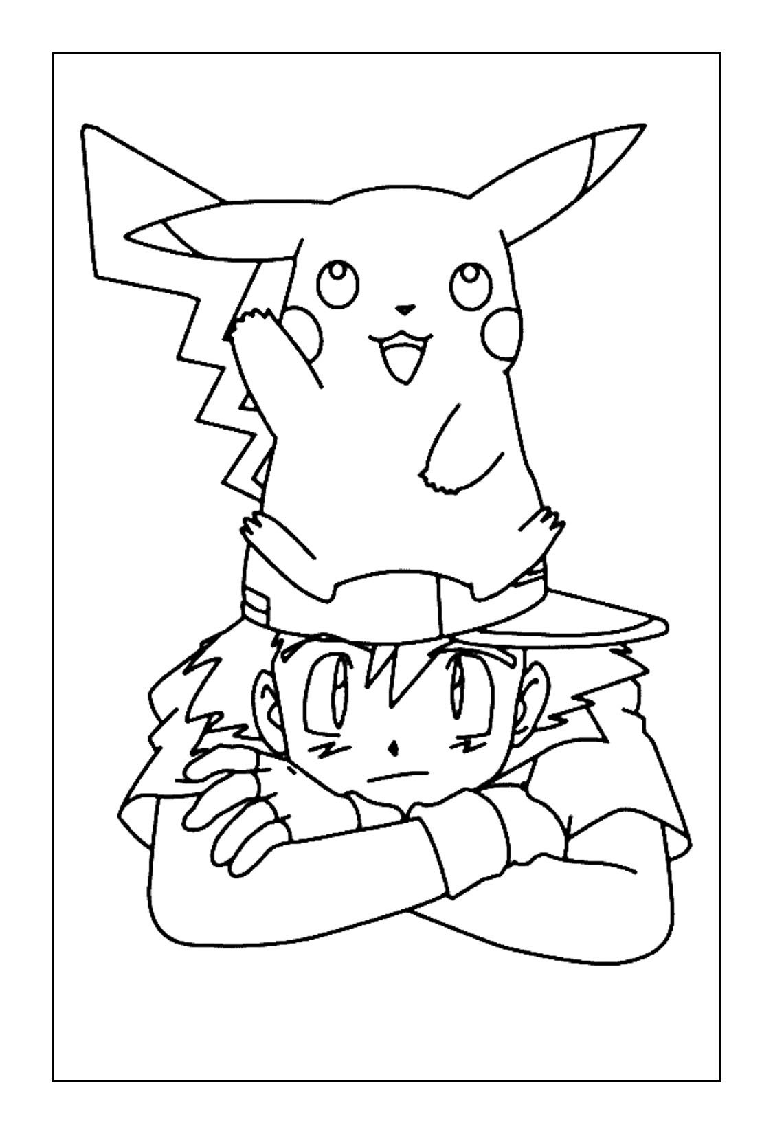 Pikachu Coloring Page Collection: 120 Printable Pages for Pokemon Fans 138