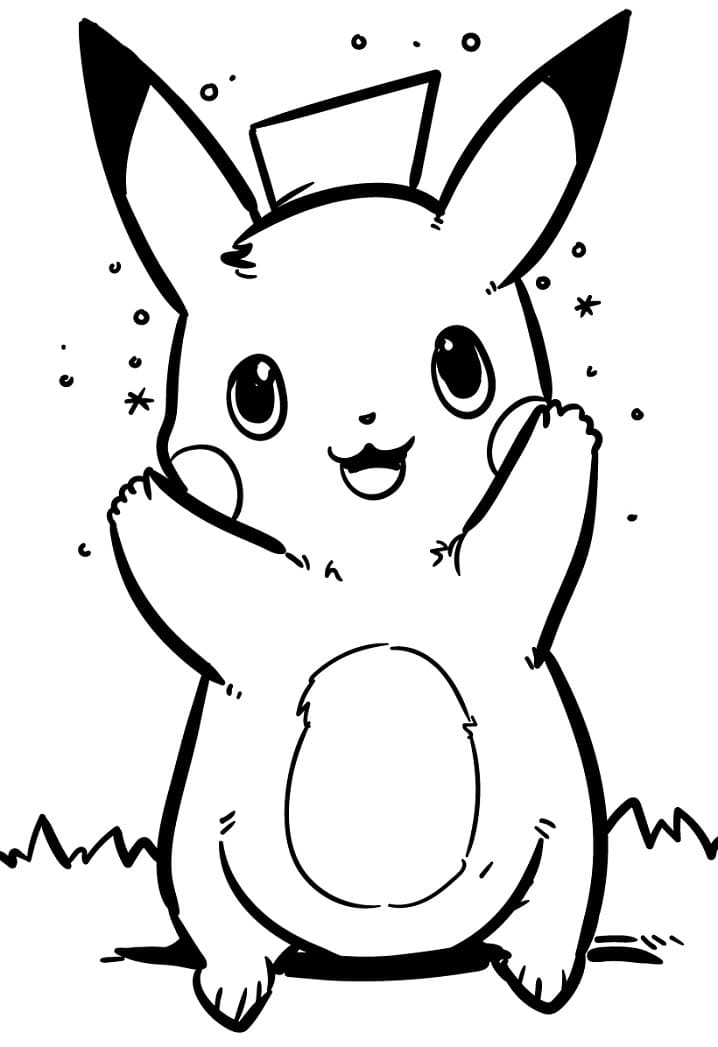 Pikachu Coloring Page Collection: 120 Printable Pages for Pokemon Fans 141