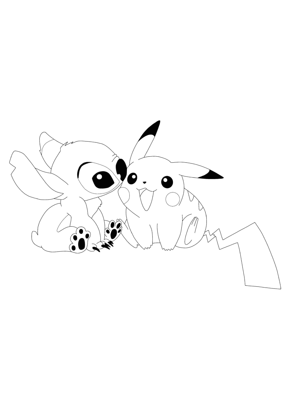 Pikachu Coloring Page Collection: 120 Printable Pages for Pokemon Fans 16