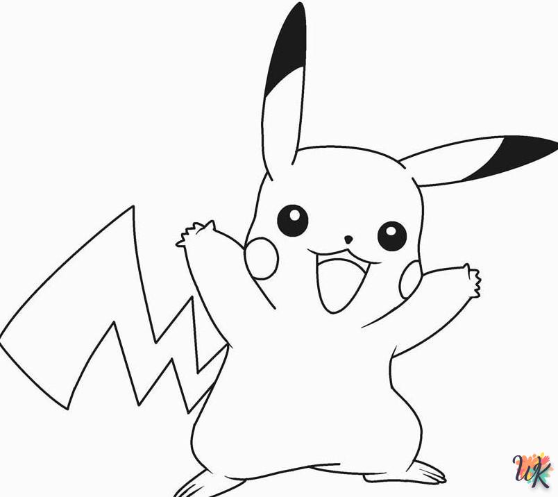 Pikachu Coloring Page Collection: 120 Printable Pages for Pokemon Fans 19