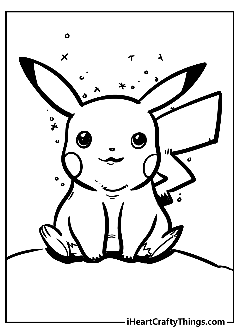 Pikachu Coloring Page Collection: 120 Printable Pages for Pokemon Fans 23