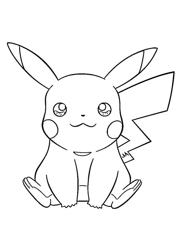 Pikachu Coloring Page Collection: 120 Printable Pages for Pokemon Fans 28