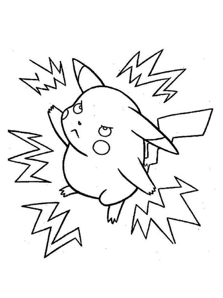 Pikachu Coloring Page Collection: 120 Printable Pages for Pokemon Fans 31