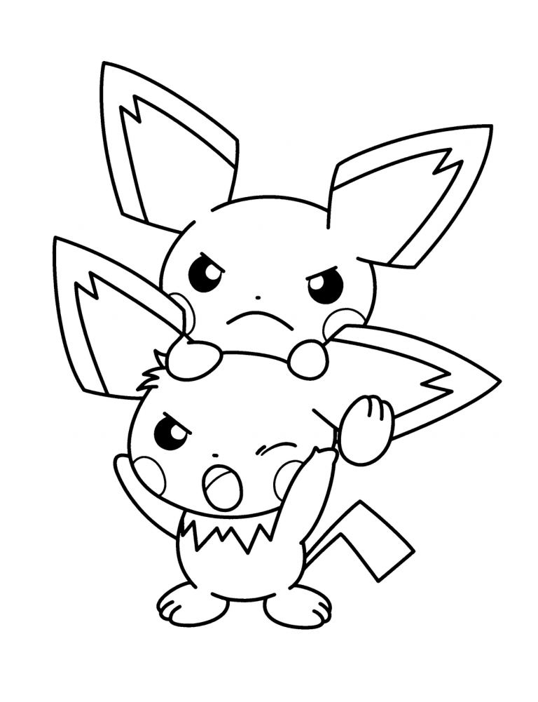 Pikachu Coloring Page Collection: 120 Printable Pages for Pokemon Fans 32