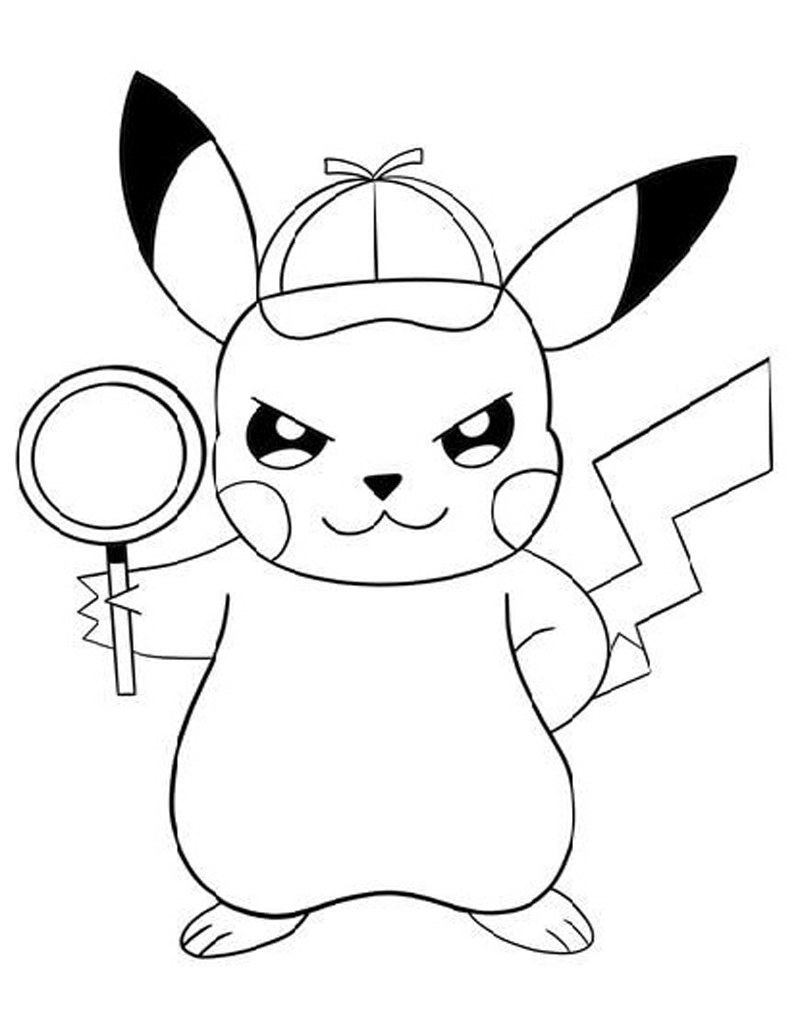 Pikachu Coloring Page Collection: 120 Printable Pages for Pokemon Fans 34