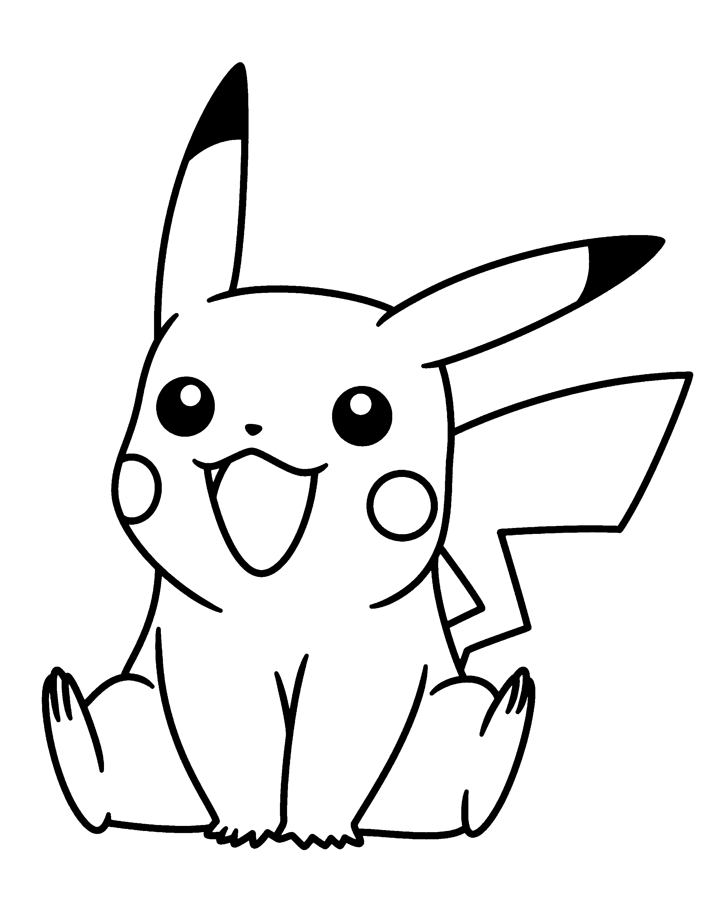 Pikachu Coloring Page Collection: 120 Printable Pages for Pokemon Fans 4