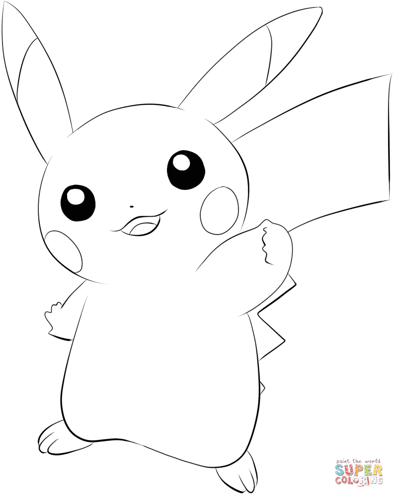 Pikachu Coloring Page Collection: 120 Printable Pages for Pokemon Fans 5