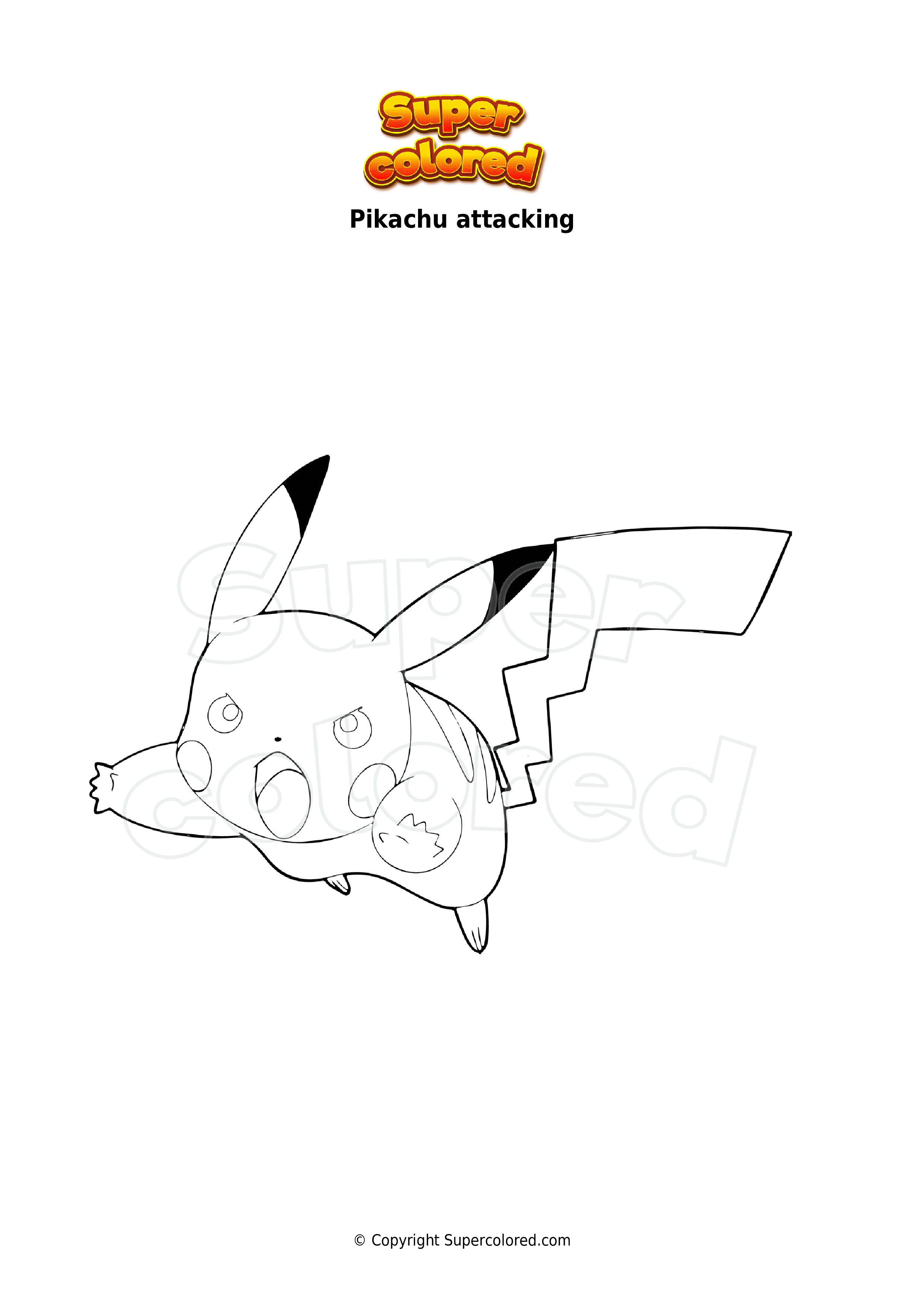 Pikachu Coloring Page Collection: 120 Printable Pages for Pokemon Fans 51