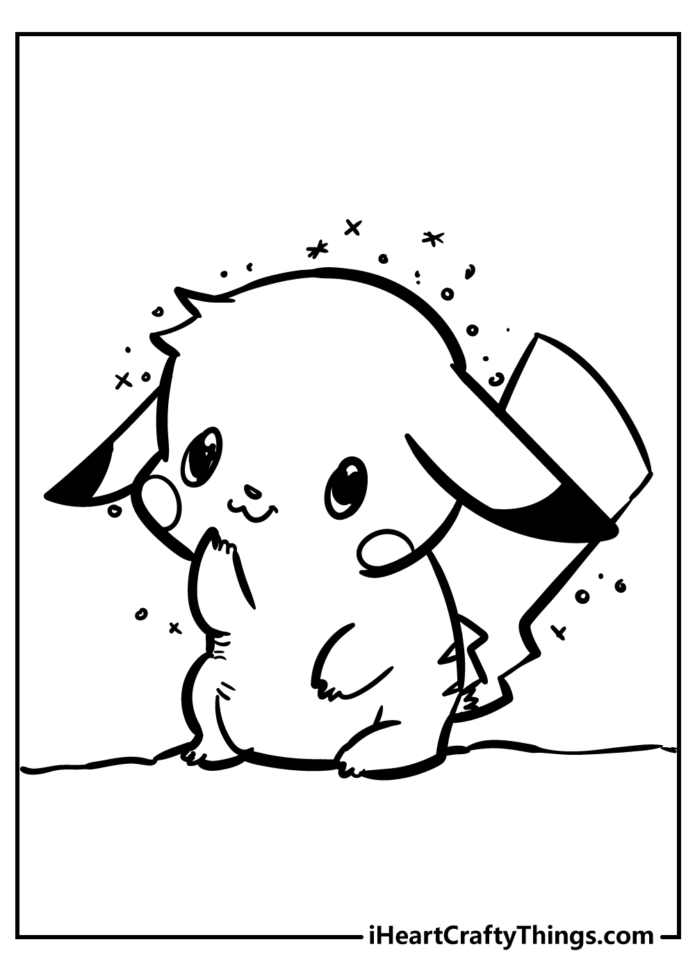 Pikachu Coloring Page Collection: 120 Printable Pages for Pokemon Fans 55