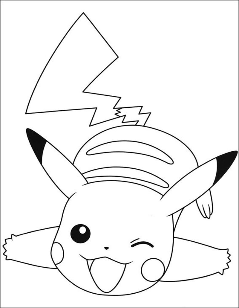 Pikachu Coloring Page Collection: 120 Printable Pages for Pokemon Fans 60