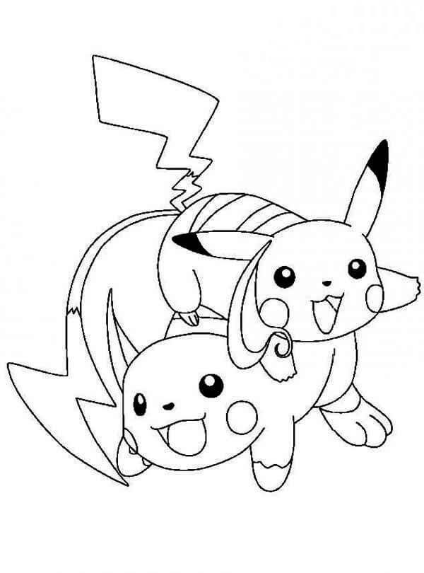 Pikachu Coloring Page Collection: 120 Printable Pages for Pokemon Fans 63