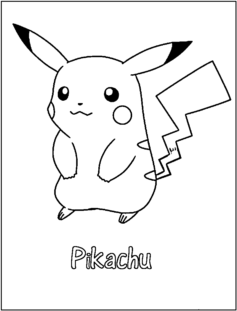 Pikachu Coloring Page Collection: 120 Printable Pages for Pokemon Fans 67