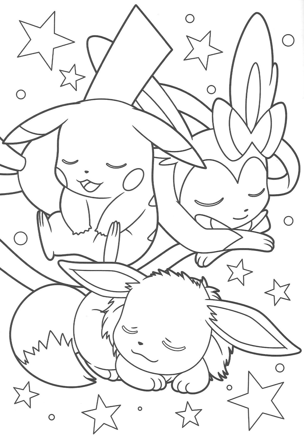 Pikachu Coloring Page Collection: 120 Printable Pages for Pokemon Fans 68