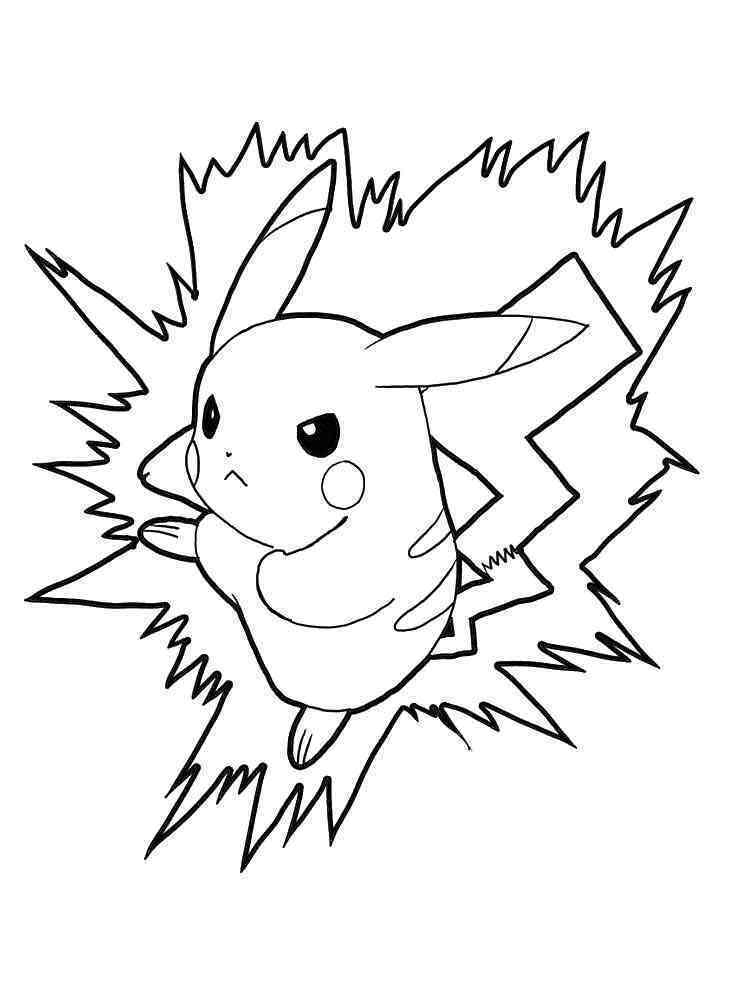 Pikachu Coloring Page Collection: 120 Printable Pages for Pokemon Fans 69