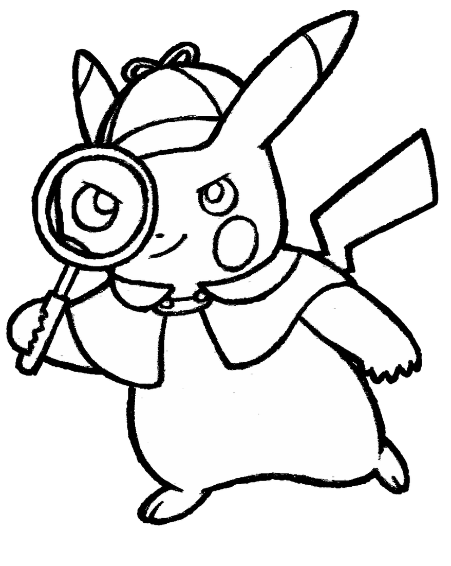 Pikachu Coloring Page Collection: 120 Printable Pages for Pokemon Fans 70