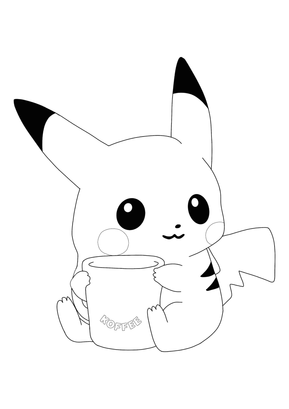 Pikachu Coloring Page Collection: 120 Printable Pages for Pokemon Fans 73