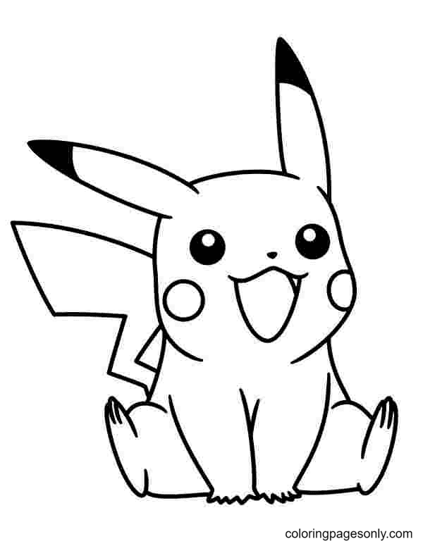 Pikachu Coloring Page Collection: 120 Printable Pages for Pokemon Fans 81