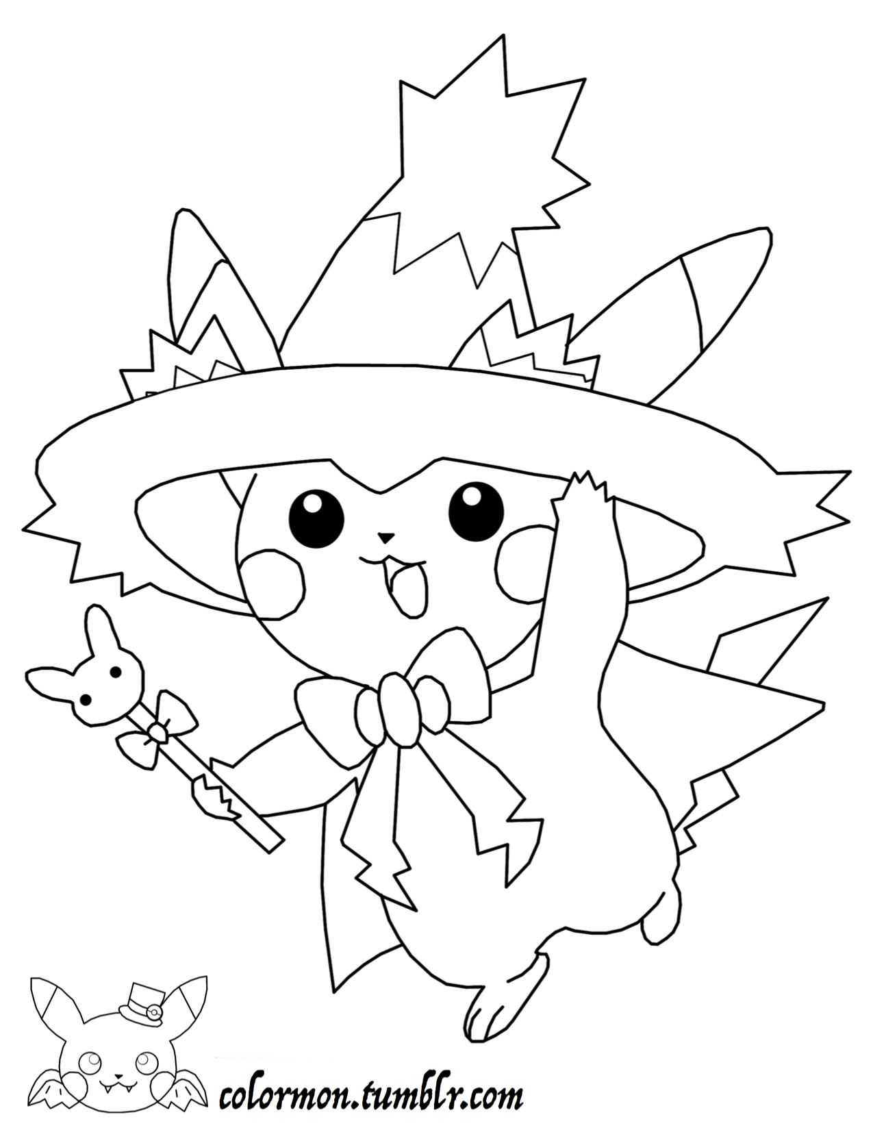 Pikachu Coloring Page Collection: 120 Printable Pages for Pokemon Fans 83