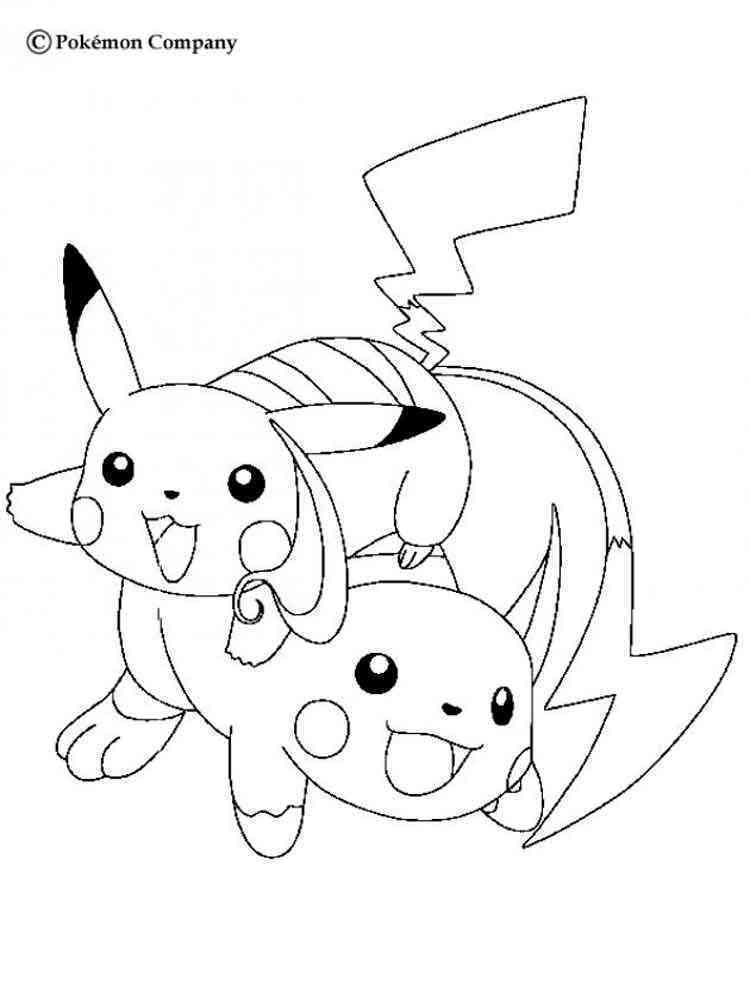 Pikachu Coloring Page Collection: 120 Printable Pages for Pokemon Fans 87