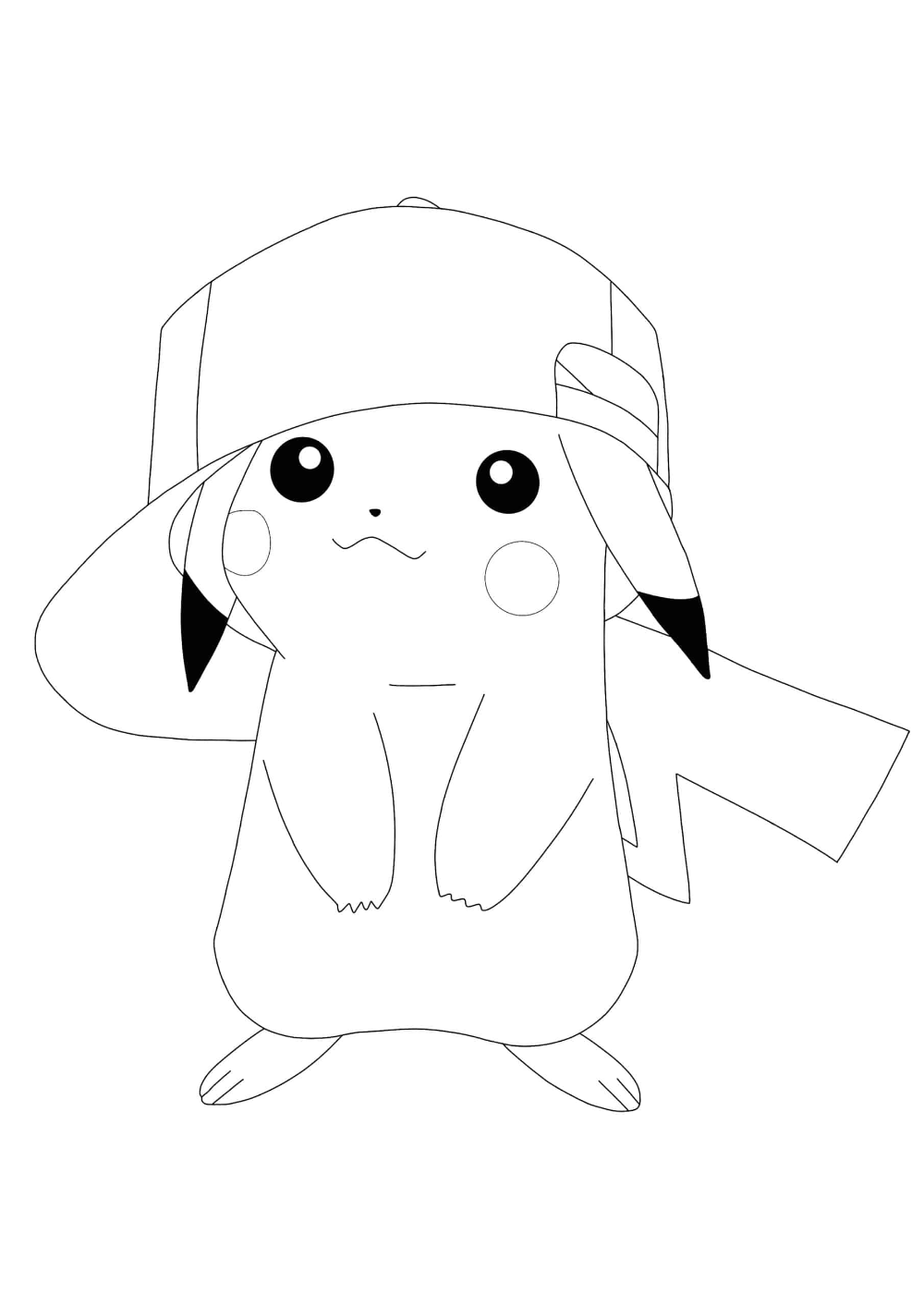 Pikachu Coloring Page Collection: 120 Printable Pages for Pokemon Fans 9