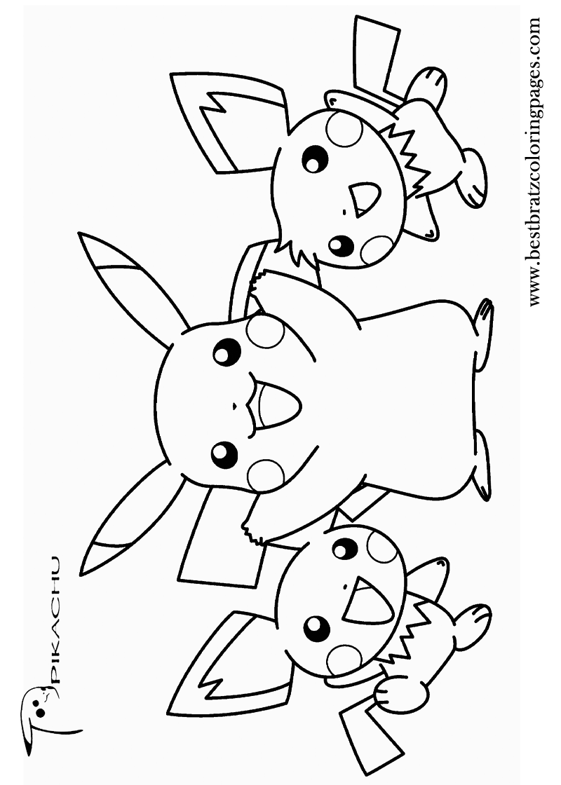 Pikachu Coloring Page Collection: 120 Printable Pages for Pokemon Fans 91