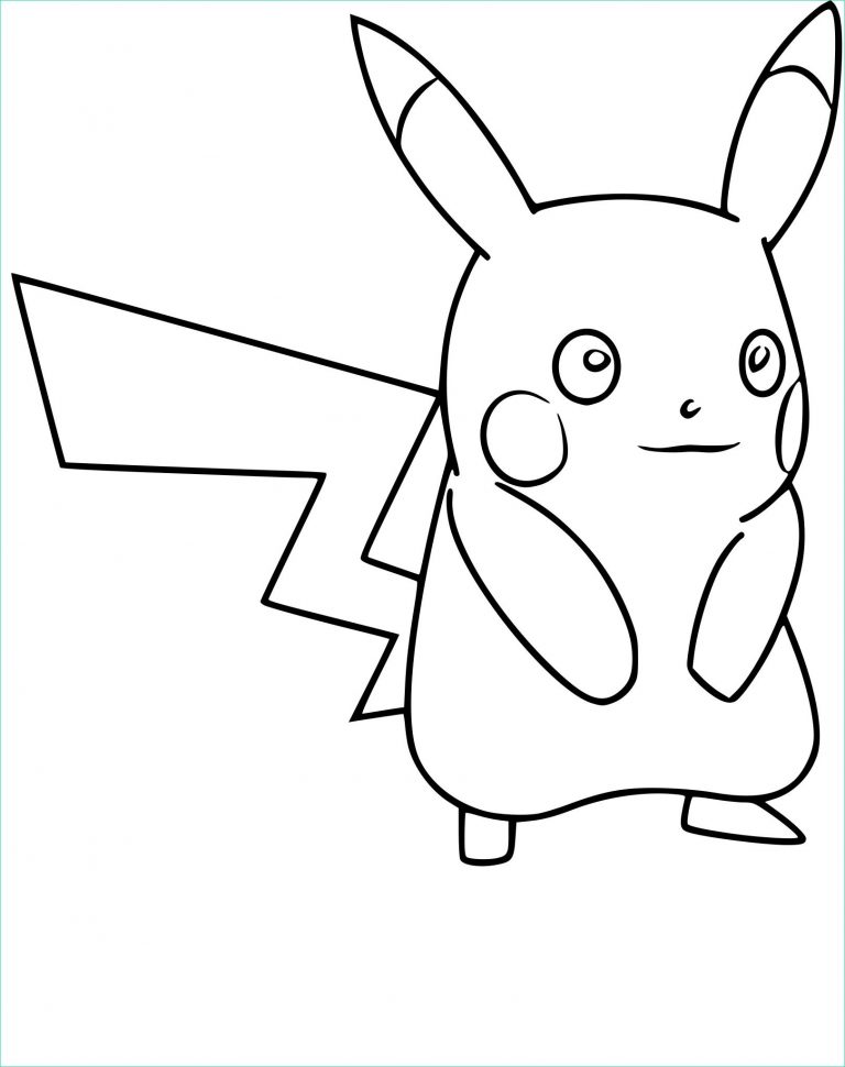 Pikachu Coloring Page Collection: 120 Printable Pages for Pokemon Fans 93