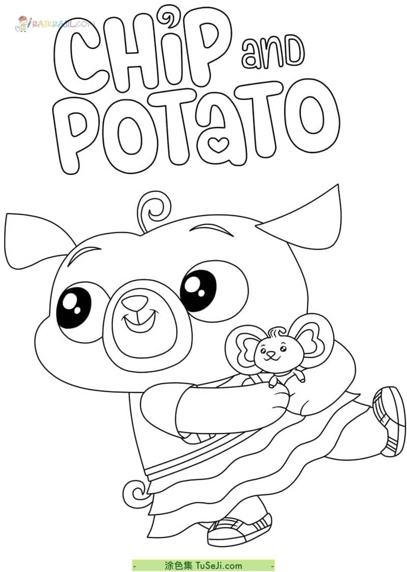 102 Chip and Potato Coloring Pages Printable 20