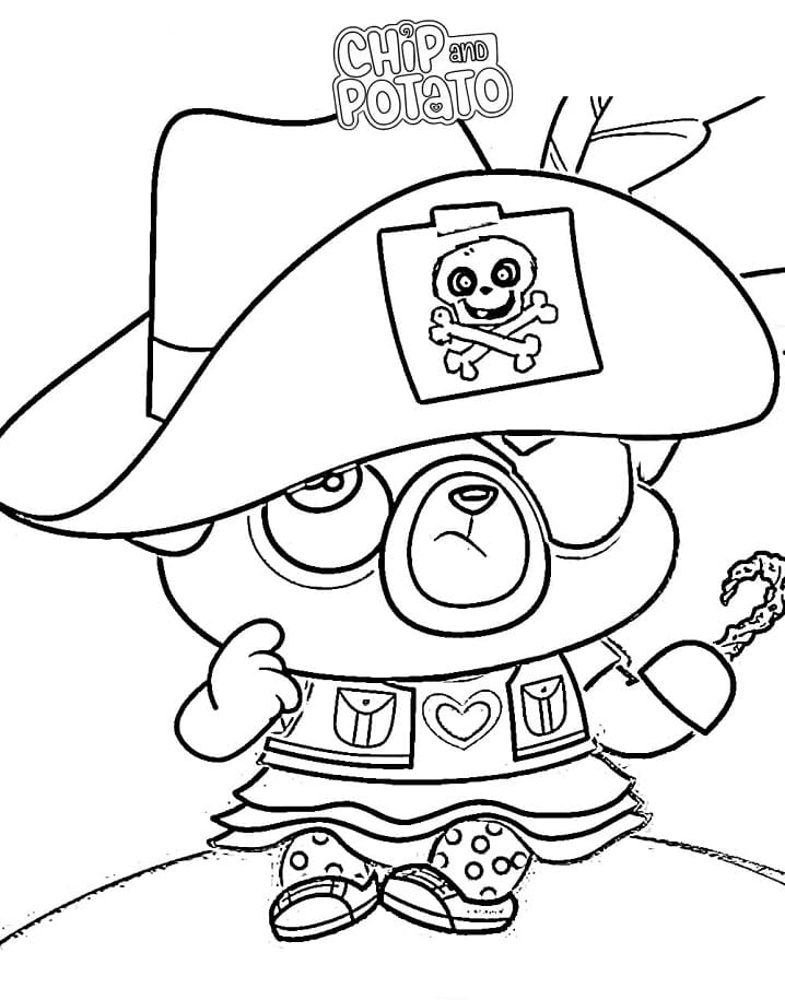 102 Chip and Potato Coloring Pages Printable 7