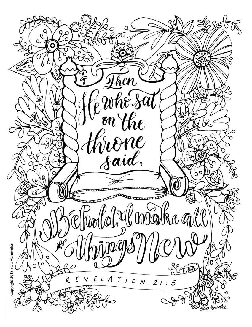 103 Book of Revelation Coloring Pages Printable 3