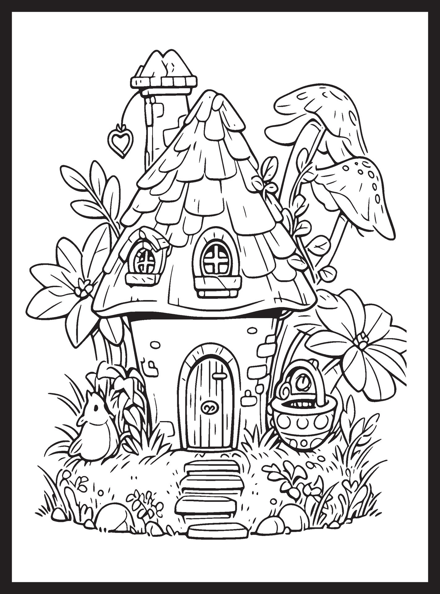 110 House Coloring Pages FREE Printable 100