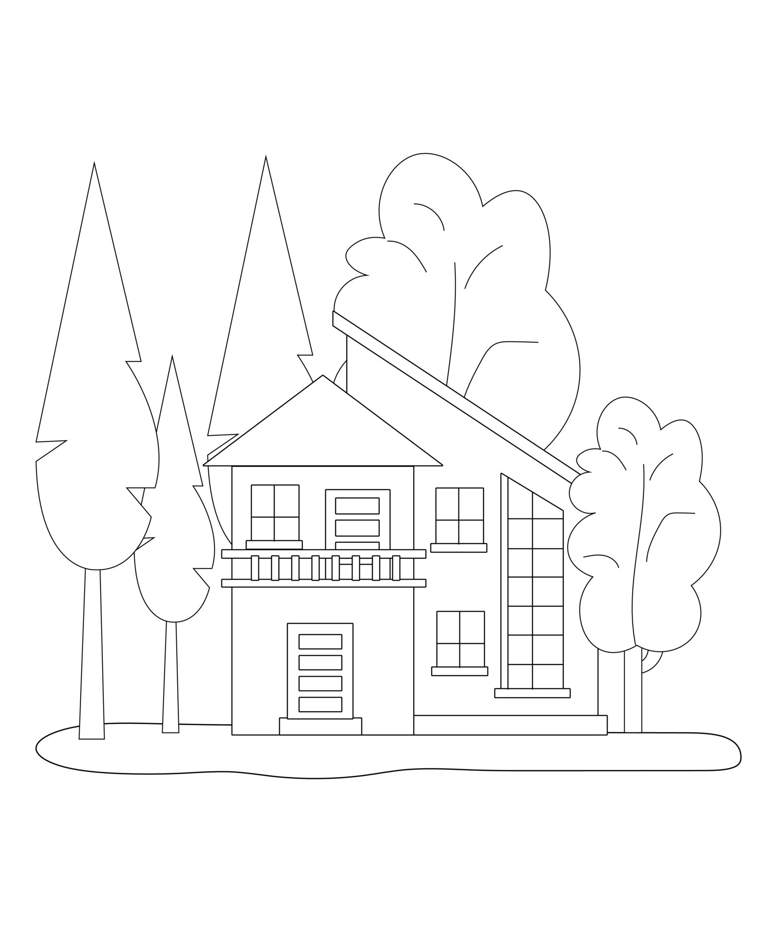 110 House Coloring Pages FREE Printable 103