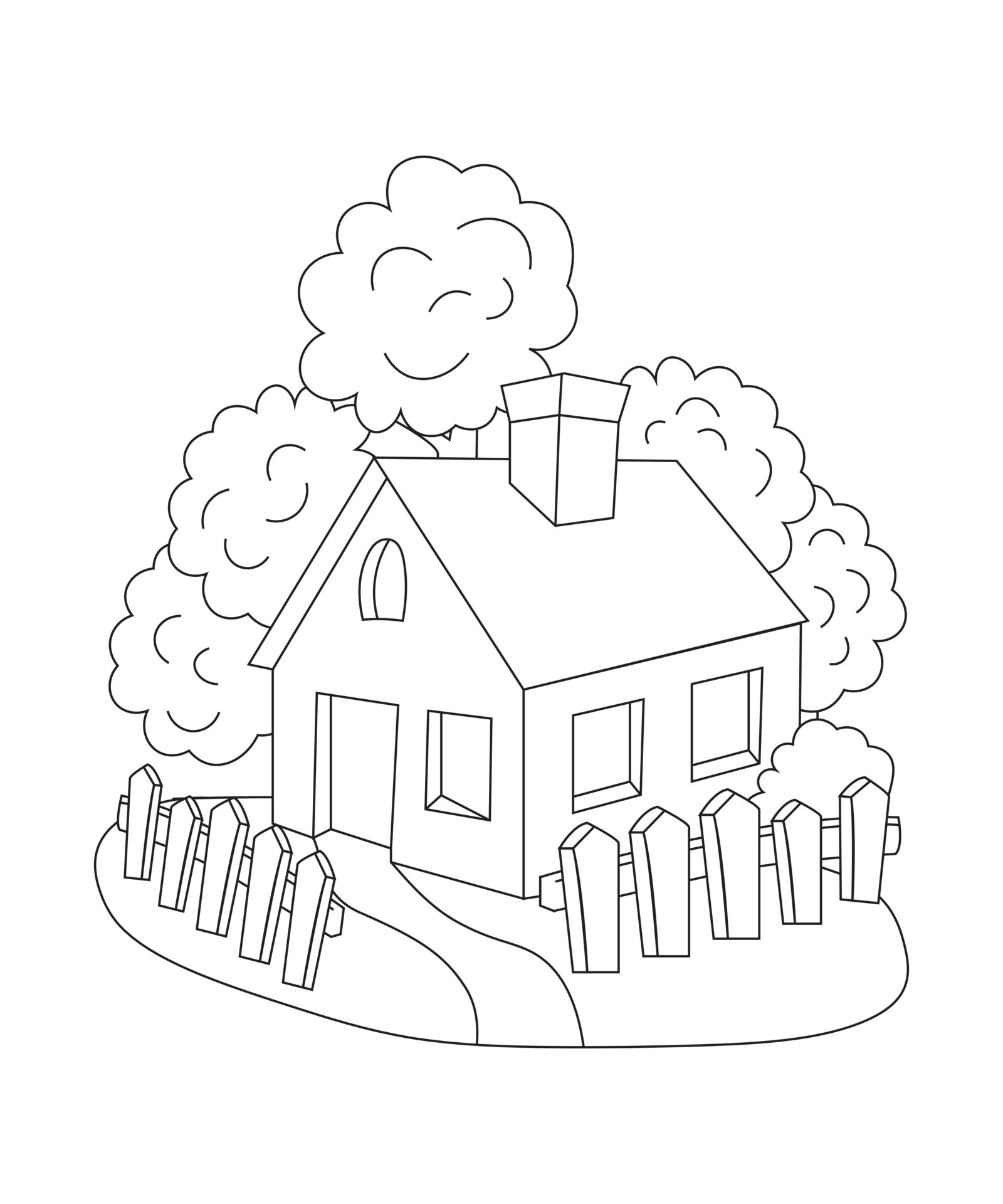 110 House Coloring Pages FREE Printable 104