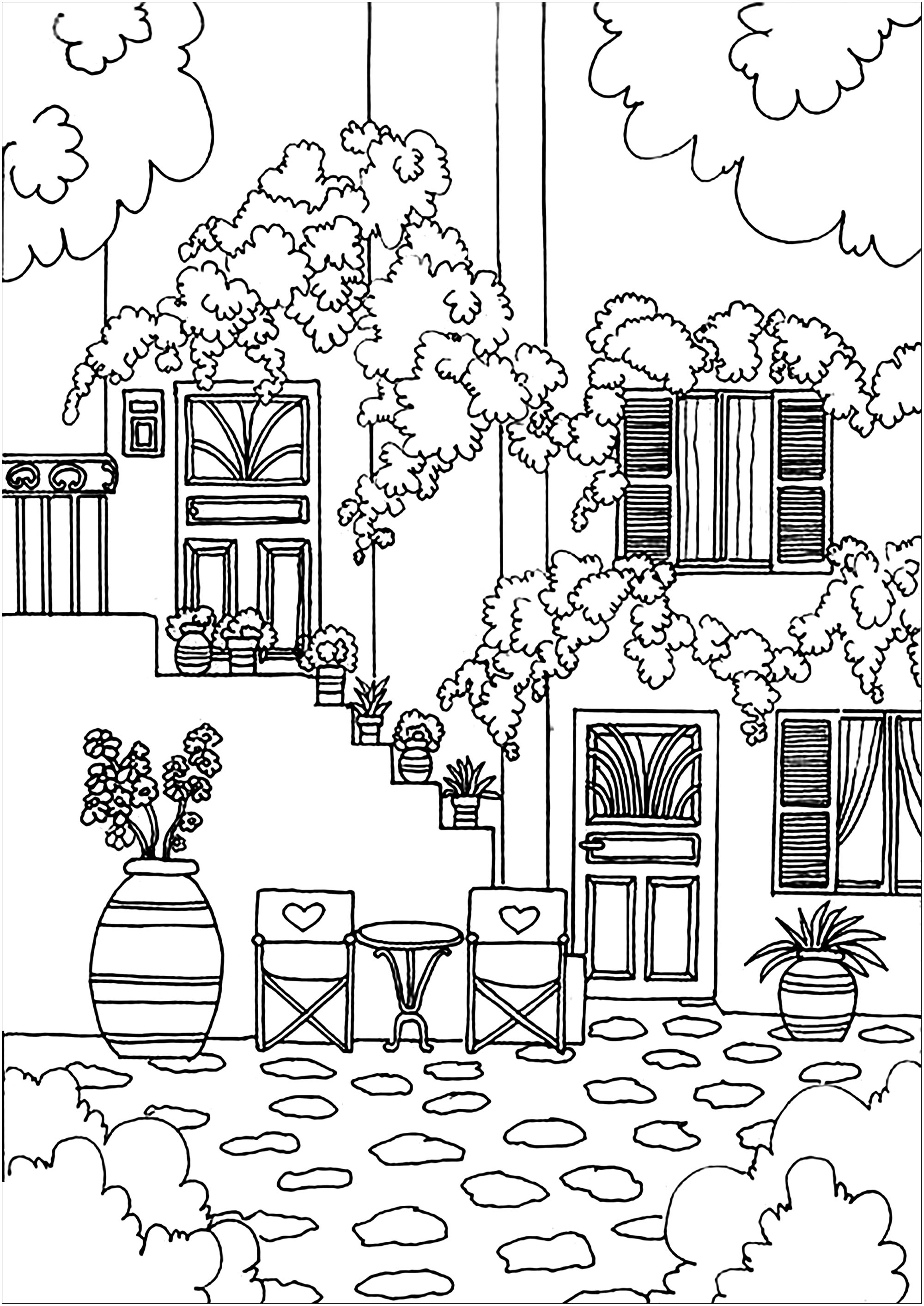 110 House Coloring Pages FREE Printable 112