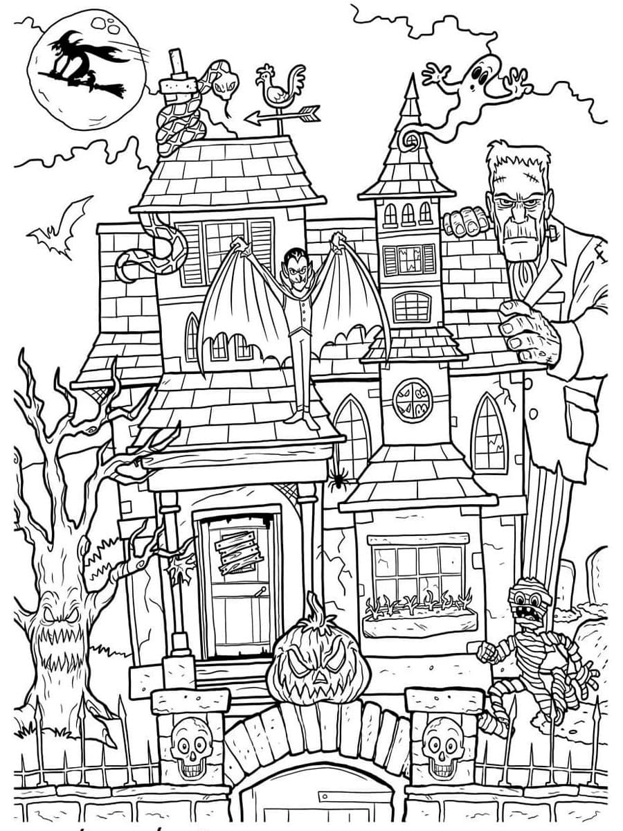 110 House Coloring Pages FREE Printable 32